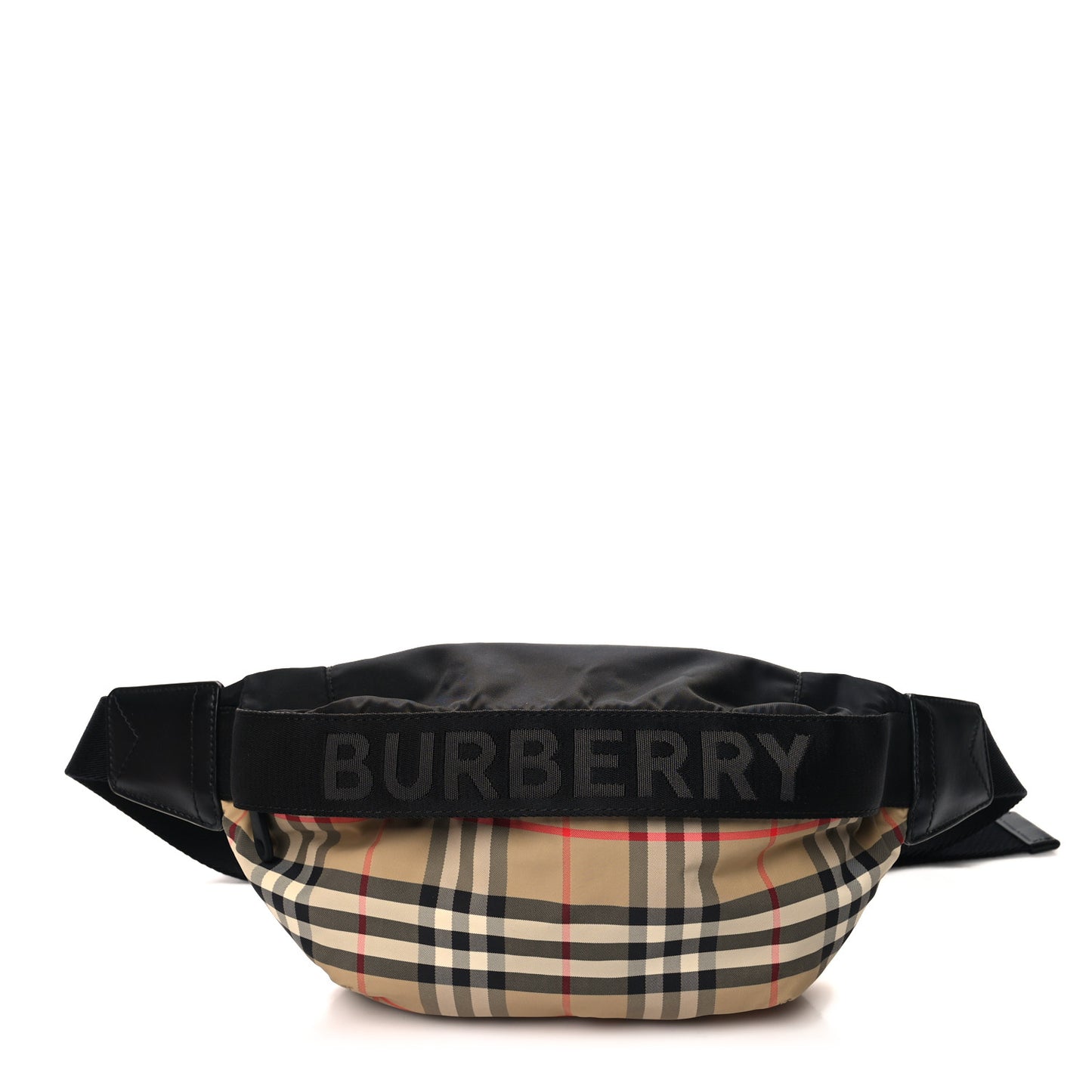 Nylon Vintage Check Sonny Bum Bag Archive Beige Black