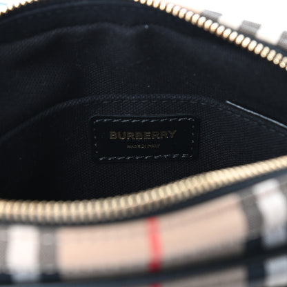 Burberry Calfskin Vintage Check Camera Bag Archive Beige 6 of 9