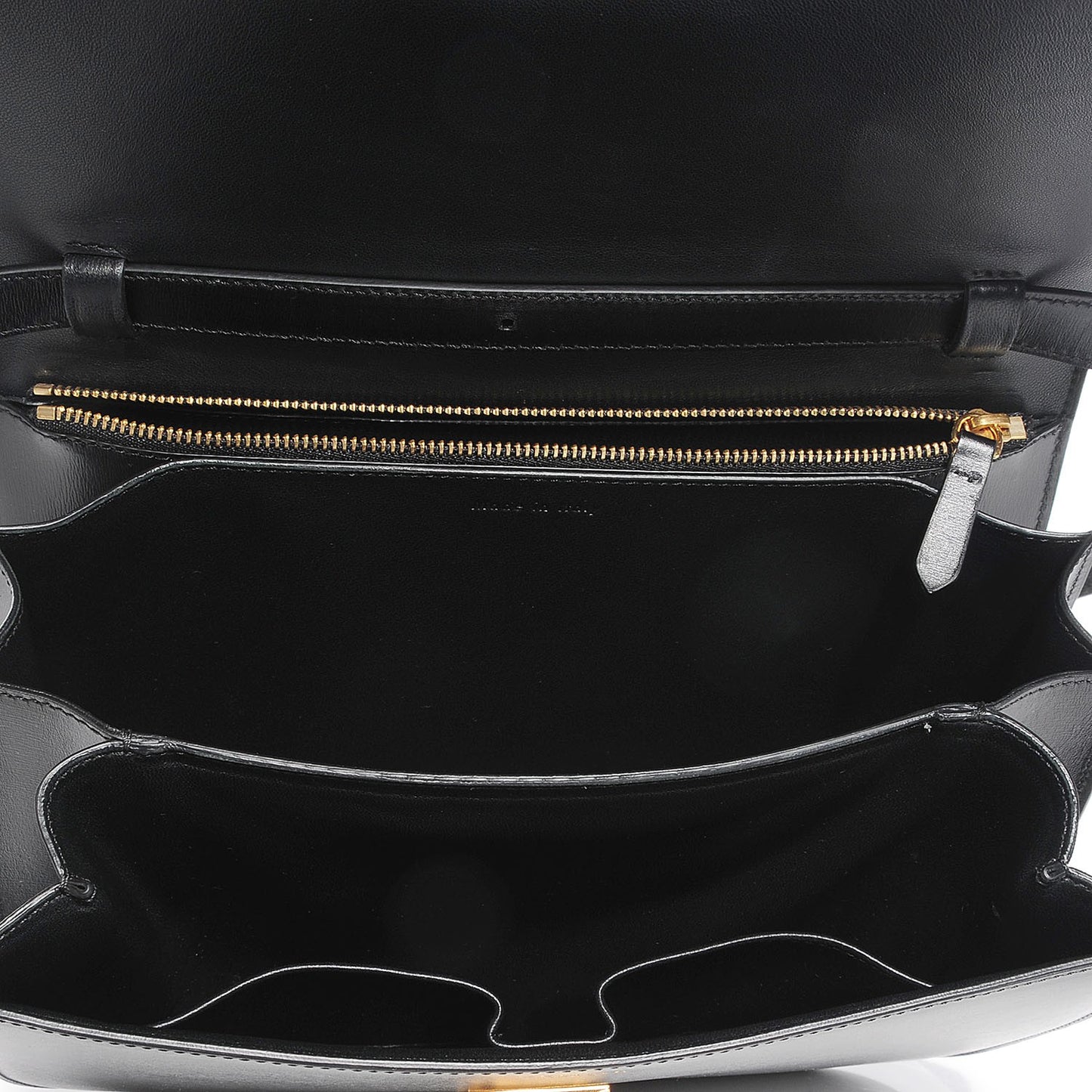 Box Calfskin Medium Classic Box Flap Bag Black