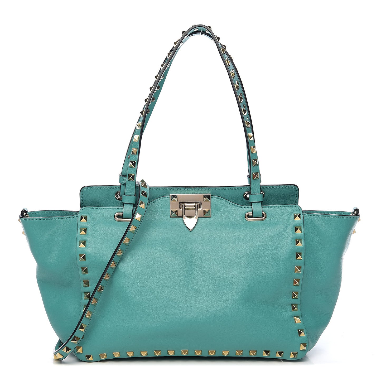 Vitello Small Rockstud Tote Colibri