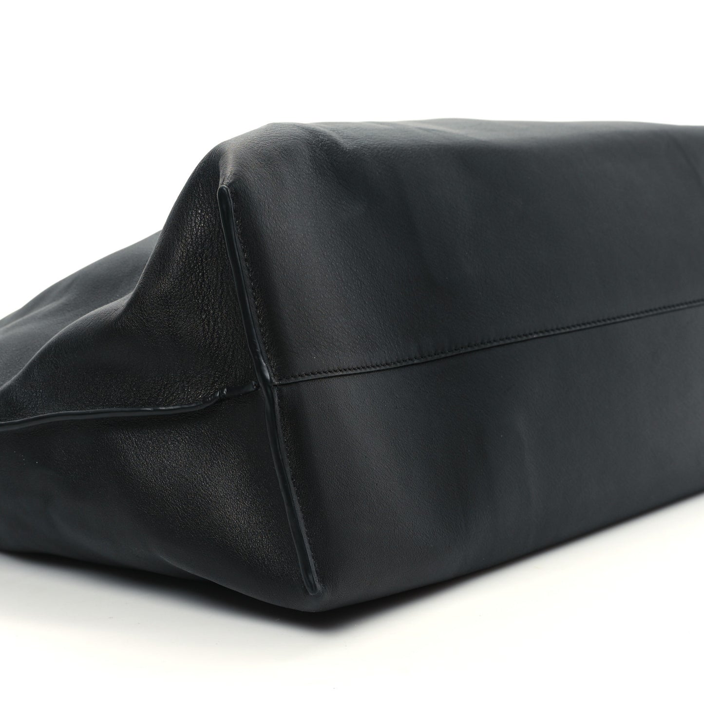 Calfskin Flamenco Knot XL Shoulder Bag Black