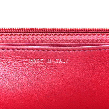 Chanel Metallic Patent Calfskin Quilted Boy Wallet On Chain WOC Fuchsia 7 of 11