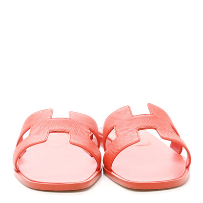 Hermes Epsom Oran Sandals 38 Orange Poppy 2 of 9