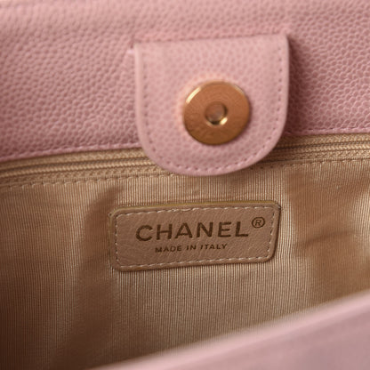 Chanel Caviar Quilted Petit Shopping Tote PST Pink 8 of 10