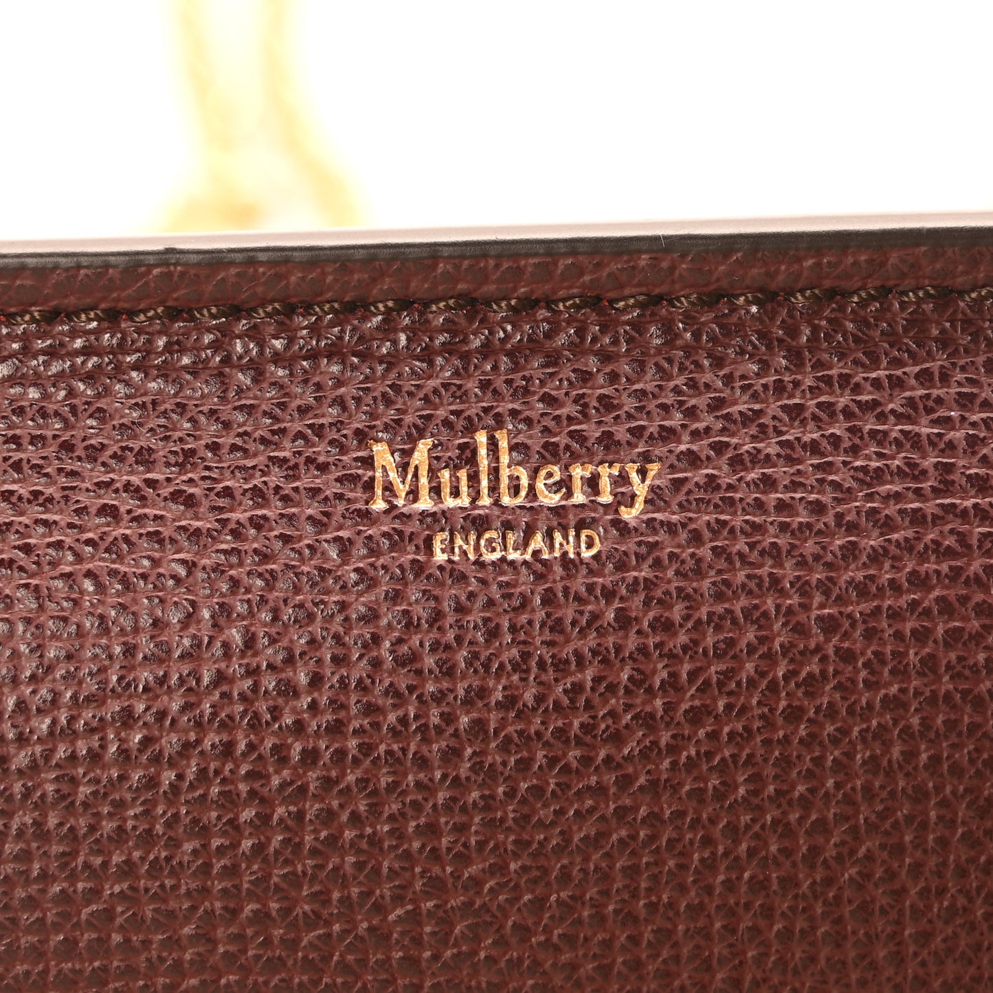 Small Classic Grain Amberley Convertible Clutch Oxblood