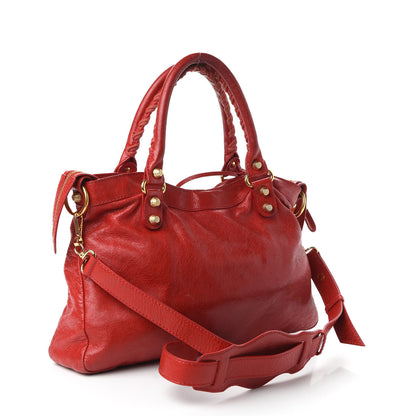 Balenciaga Agneau Giant 12 Gold Hardware Town Rouge Lipstick 3 of 14