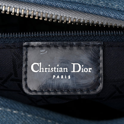 Christian Dior Denim Cannage Medium Lady Dior Light Blue 6 of 11
