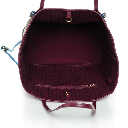 Louis Vuitton Monogram Totem Neverfull MM Magenta 5 of 6