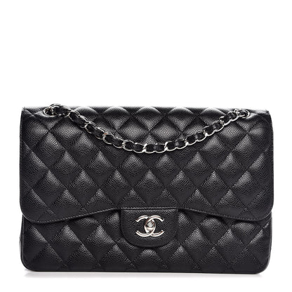 Chanel Caviar Quilted Jumbo Double Flap Black 1 of 7