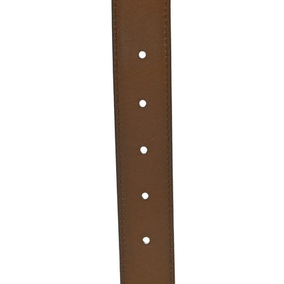 Gucci Textured Dollar Calfskin Ciny Calf Lux Squared Interlocking G 30mm Reversible Belt 95 38 Burgundy Warm Ebony 5 of 5