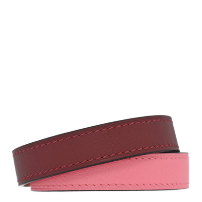 Hermes Swift Kelly Double Tour Bracelet T2 Rouge H Rose D'ete 3 of 5