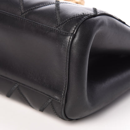 Chanel Lambskin Double Stitch Quilted Tote Black 11 of 11