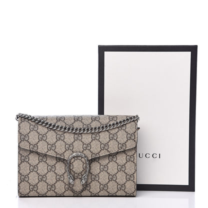 Gucci GG Supreme Monogram Mini Dionysus Chain Wallet Beige Taupe 13 of 13