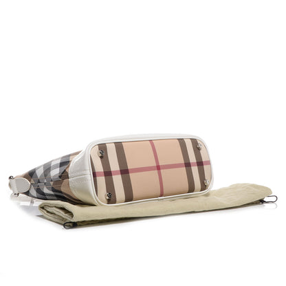 Burberry Supernova Check Small Shoulder Bag White 4 of 8