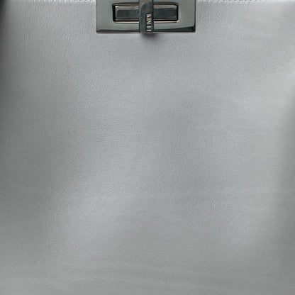 Fendi Vitello Tahiti Burro Large Peekaboo Iconic Essentially Satchel Ardesia Dark Blue 7 of 9