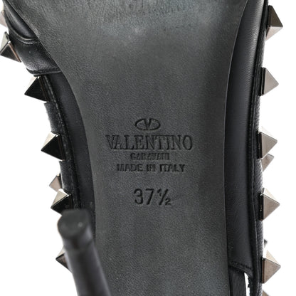 Valentino Garavani Calfskin Nappa Rockstud Ankle Strap 100mm Pumps 37.5 Black 7 of 10