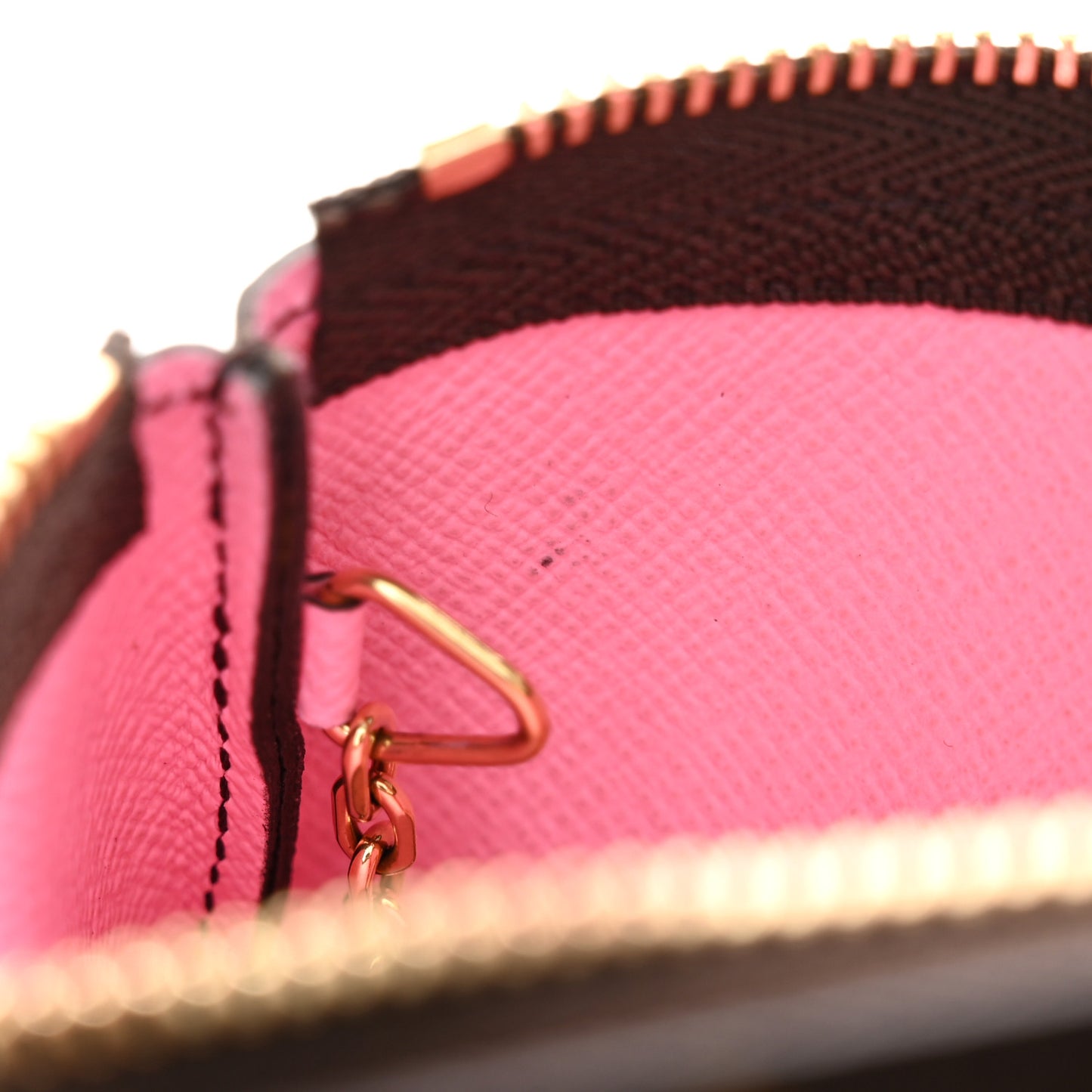 Monogram 2023 Christmas Animation Alpine Key Pouch Pink