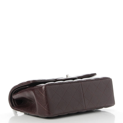 Chanel Caviar Quilted Jumbo Double Flap Burgundy 5 of 8