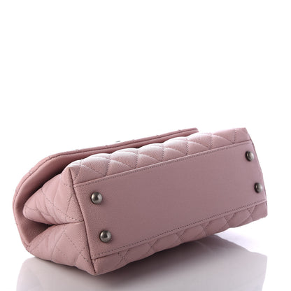 Chanel Caviar Quilted Mini Coco Handle Flap Pink 4 of 9