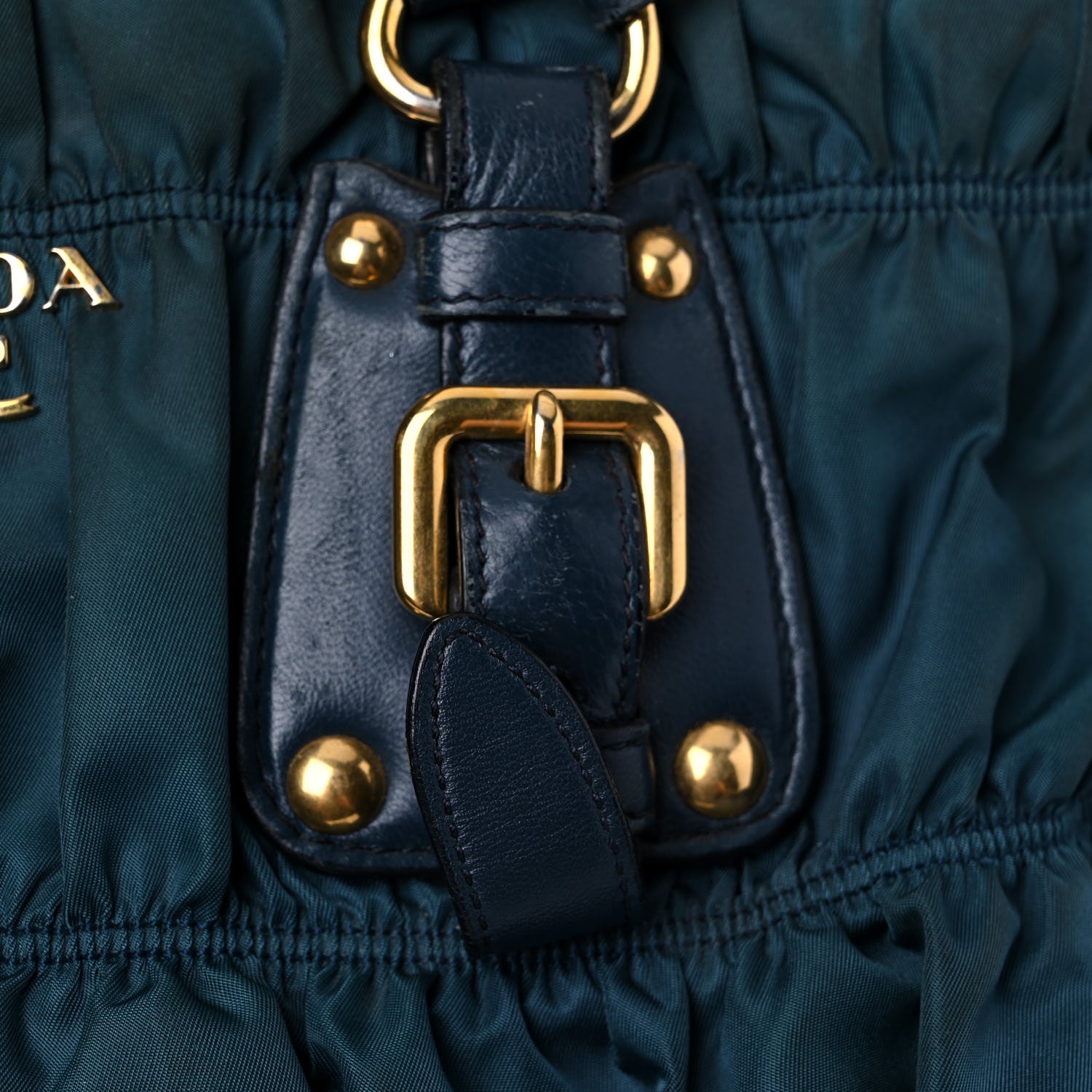 Prada Tessuto Nylon Nappa Gaufre Shopping Satchel Baltico 24 of 49