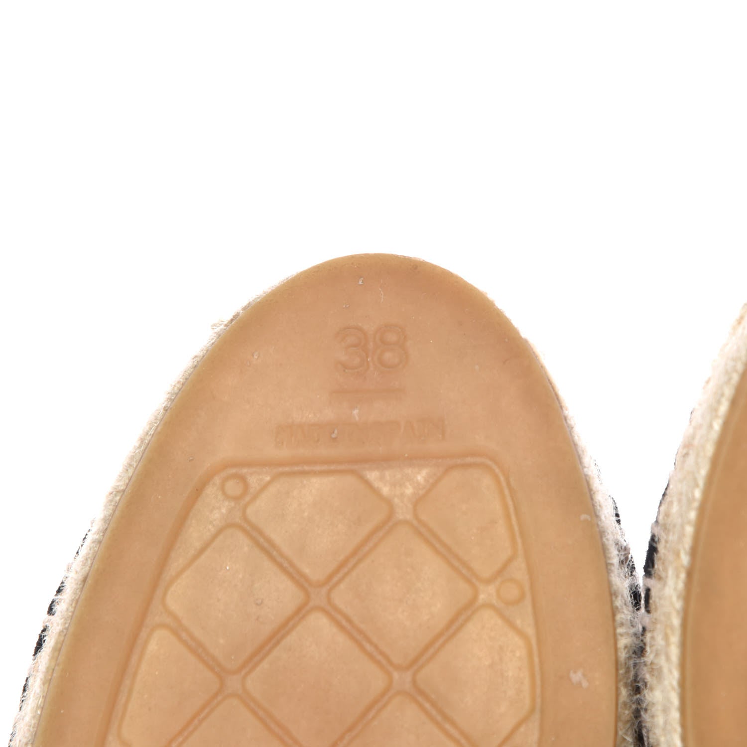 Chanel Suede Pearl CC Espadrilles 38 Black 7 of 10