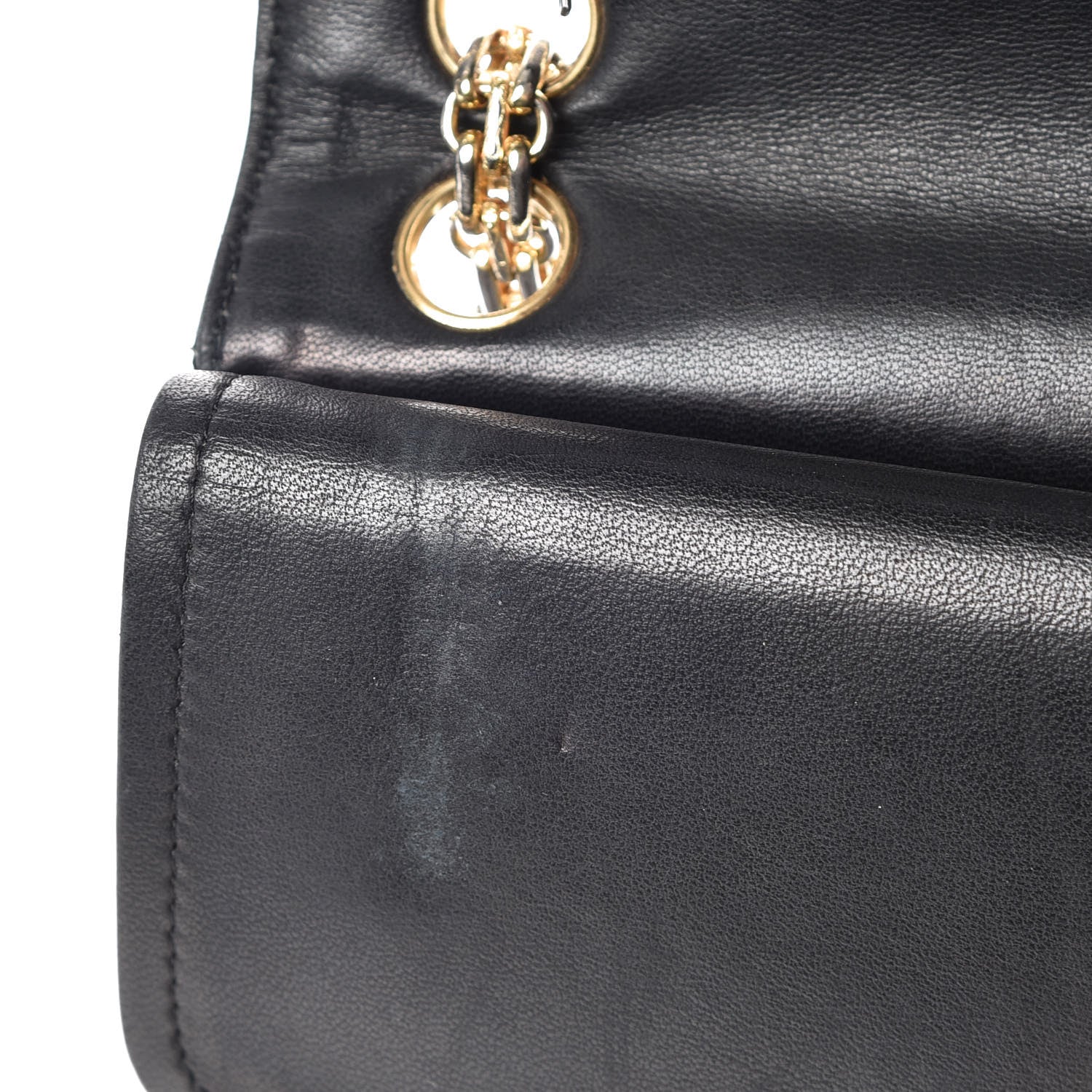 Chanel Lambskin Quilted Medium Double Flap Bijoux Chain Black 20 of 21
