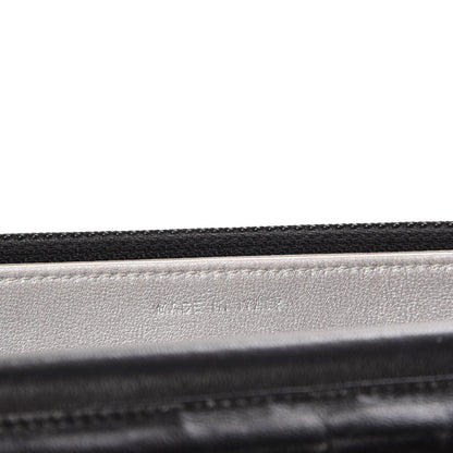 Chanel Lambskin Camellia Embossed Wallet On Chain WOC Black 7 of 8