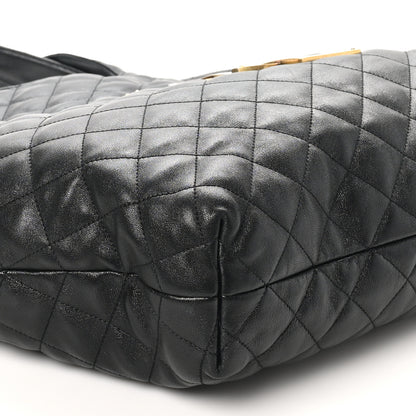 Saint Laurent Lambskin Quilted Maxi Icare Shopping Tote Black 10 of 11
