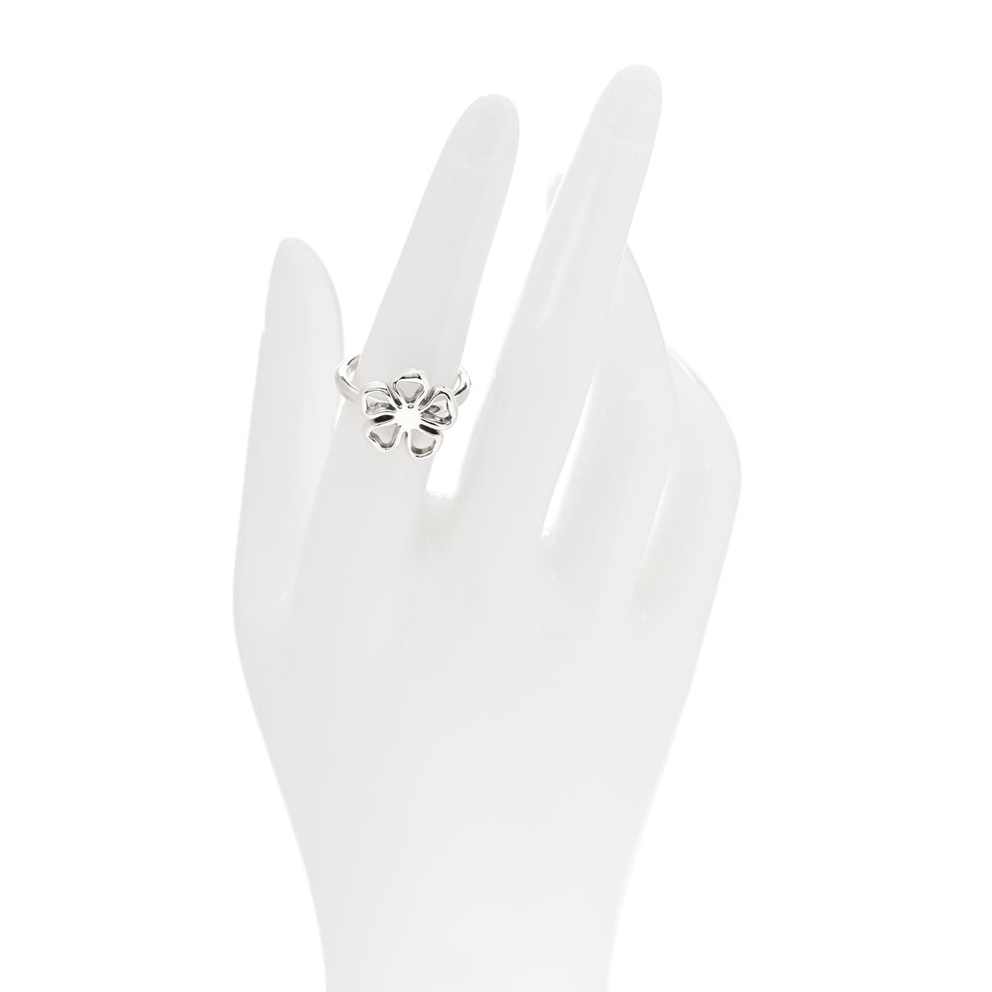 Sterling Silver Open Flower Ring 53 6.5