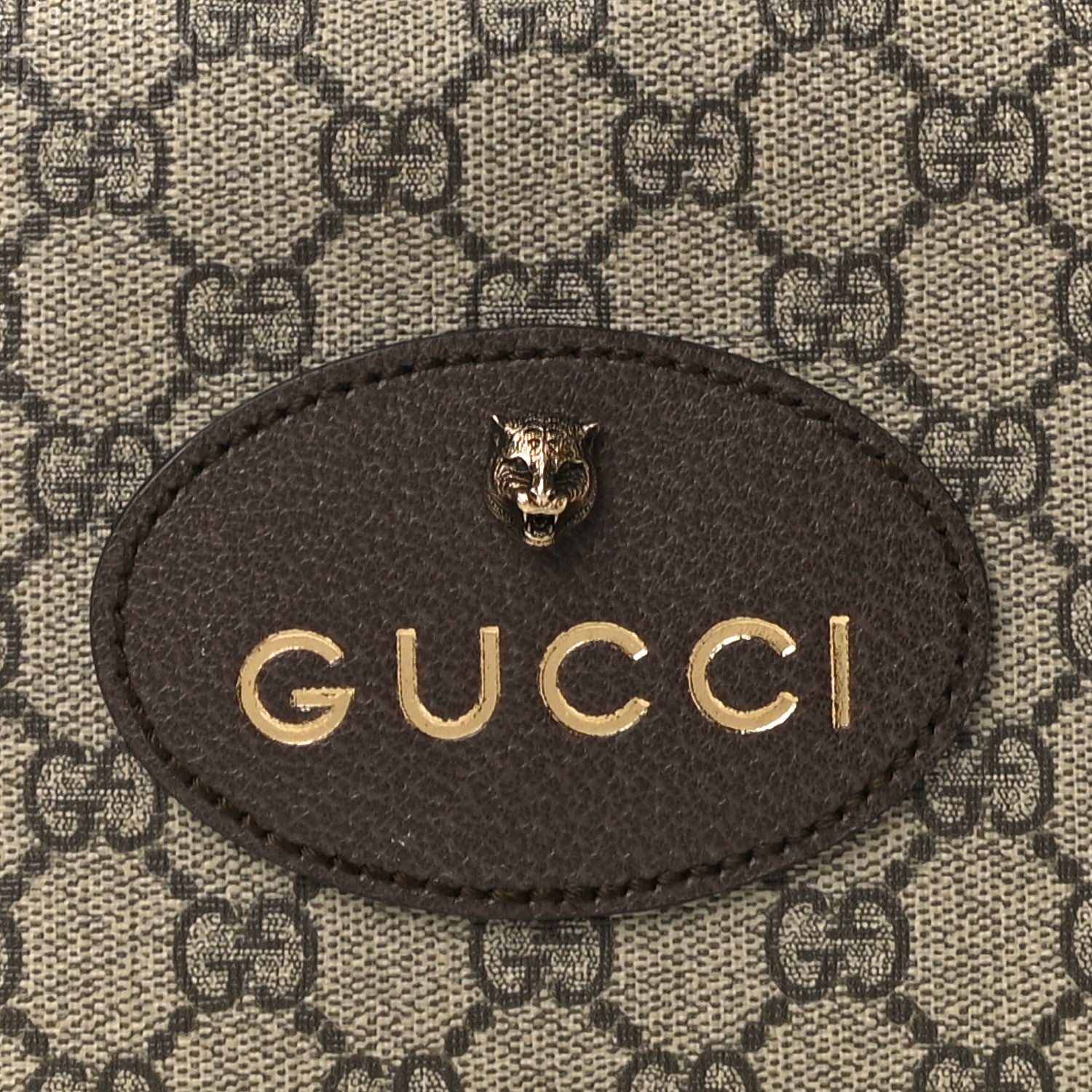 Gucci GG Supreme Monogram Web Neo Vintage Shoulder Bag Beige New Acero Crop 9 of 11