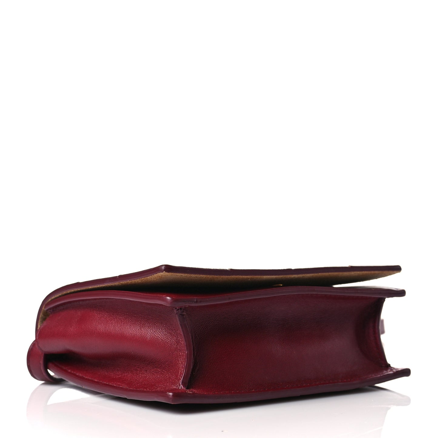 Nappa Maxi Intrecciato Mini Cassette Crossbody Bordeaux