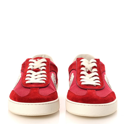 Gucci Suede Nylon Mens G75 Sneaker 8 Red 3 of 11