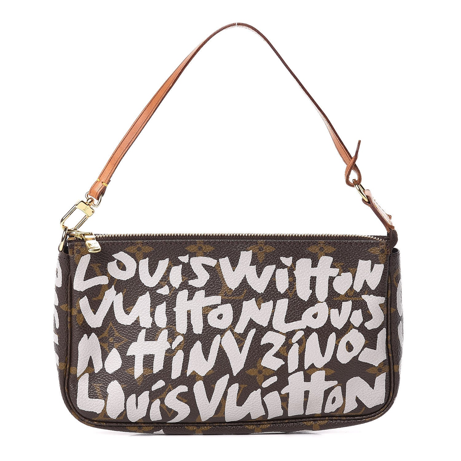 Louis Vuitton Monogram Graffiti Pochette Accessories Silver 1 of 10