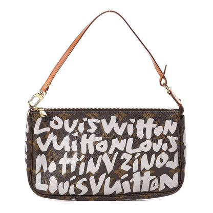 Louis Vuitton Monogram Graffiti Pochette Accessories Silver 1 of 10
