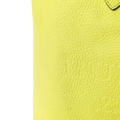 Burberry Grainy Calfskin Remington Tote Neon Yellow 9 of 14