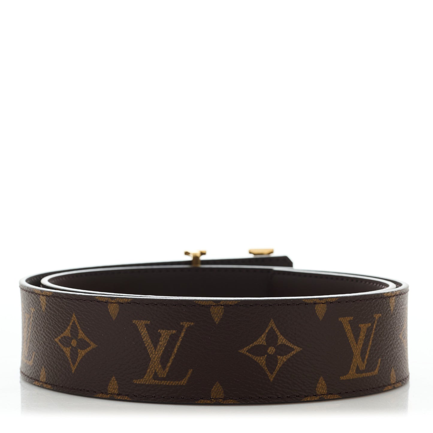 Monogram Calfskin 40mm LV Initiales Reversible Belt 80/32 Black
