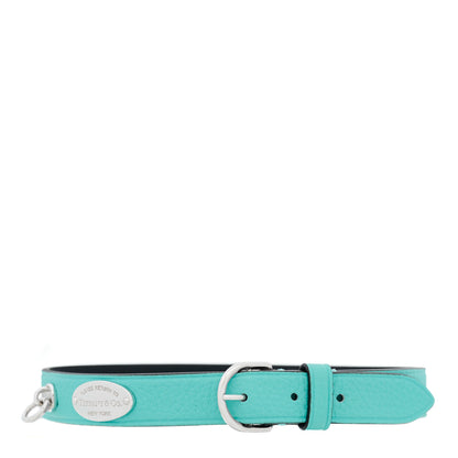 Tiffany Sterling Silver Leather Return to Tiffany Double Wrap Bracelet Blue 2 of 8
