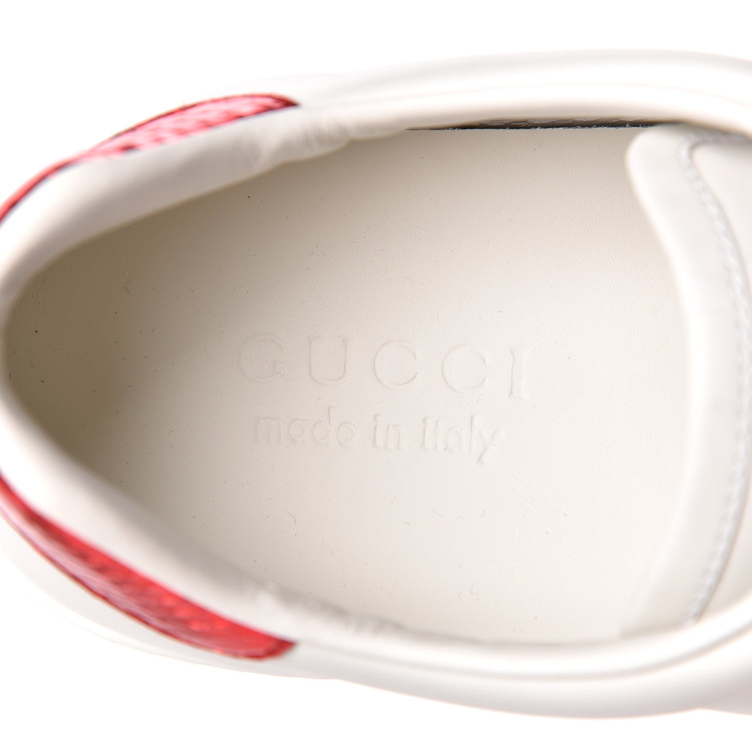 Gucci Calfskin Ayers Web UFO Dragon Embroidered Mens Ace Sneakers 7.5 White 8 of 10