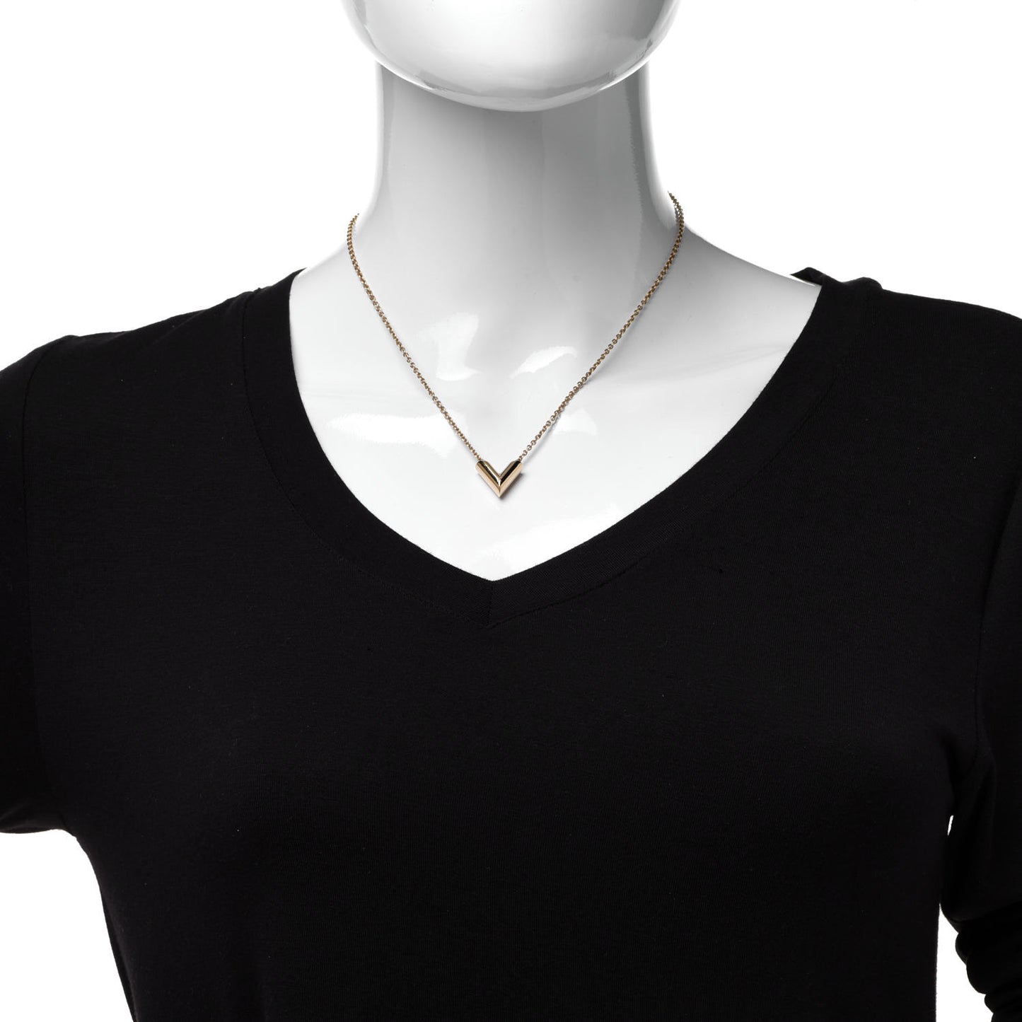Essential V Necklace Gold
