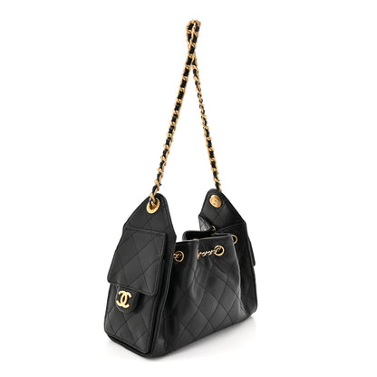 Chanel Caviar Quilted Mini Chanel 25 Handbag Black 3 of 11