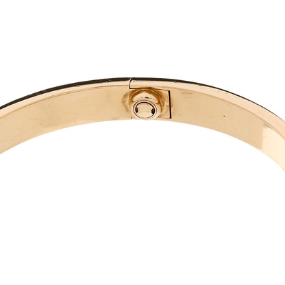 Cartier 18K Yellow Gold 4 Diamond LOVE Bracelet 18 7 of 8