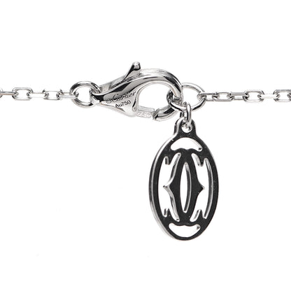 Cartier 18K White Gold Diamond LM D'Amour Pendant Necklace 4 of 6