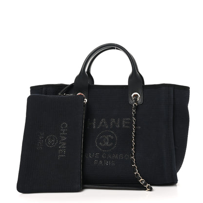 Chanel Mixed Fibers Small Deauville Tote Black 3 of 21