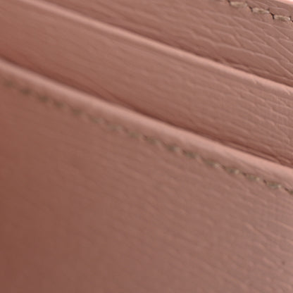 Gucci Calfskin Script Card Holder Light Pink 7 of 11