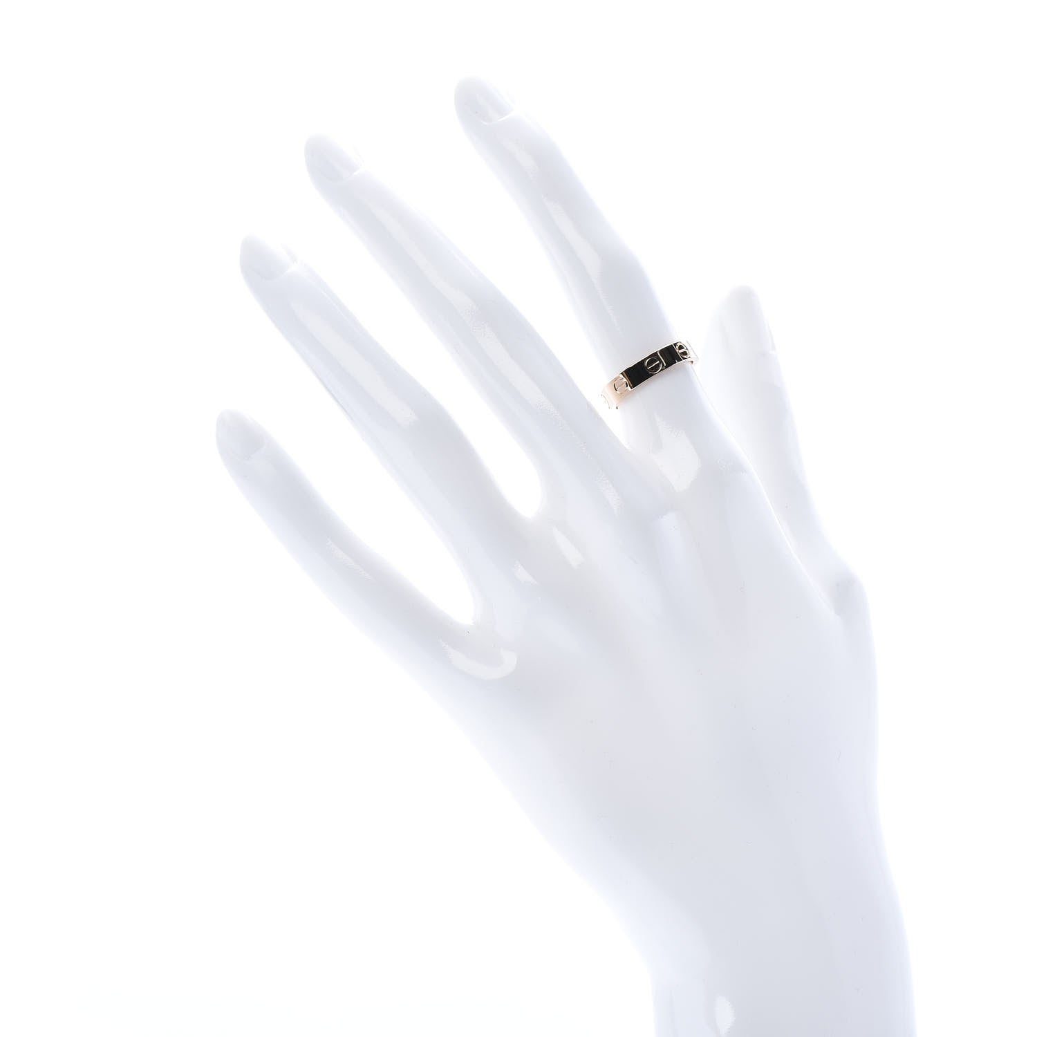 Cartier 18K Pink Gold 3.5mm LOVE Wedding Band Ring 48 4.5 2 of 5