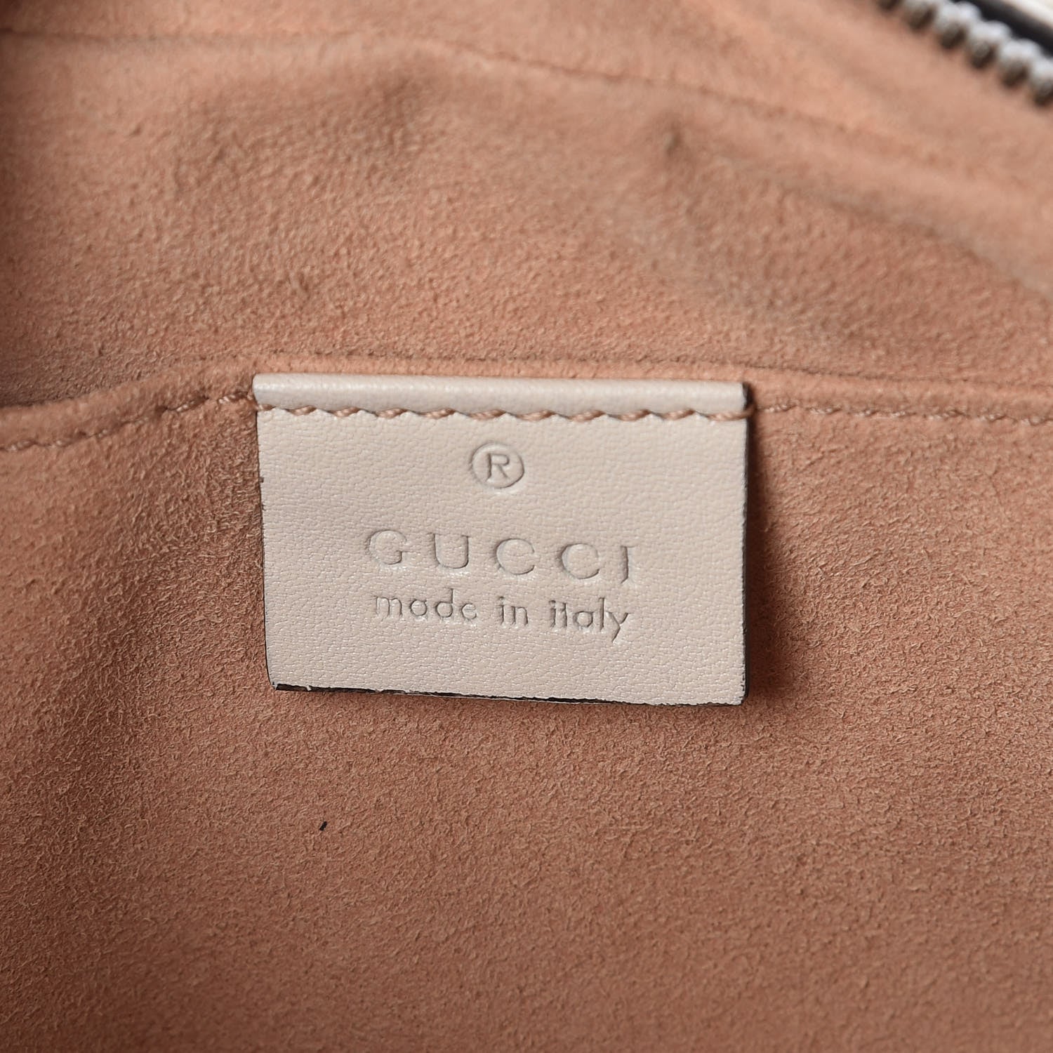 Gucci Calfskin Matelasse Small GG Marmont Chain Shoulder Bag White 6 of 11
