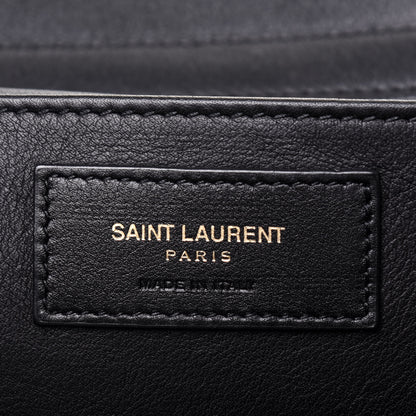 Saint Laurent Smooth Calfskin Small Monogram Cabas Black 7 of 17