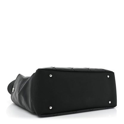 Chanel Coated Canvas Quilted Large Paris Biarritz Tote Black 5 of 12