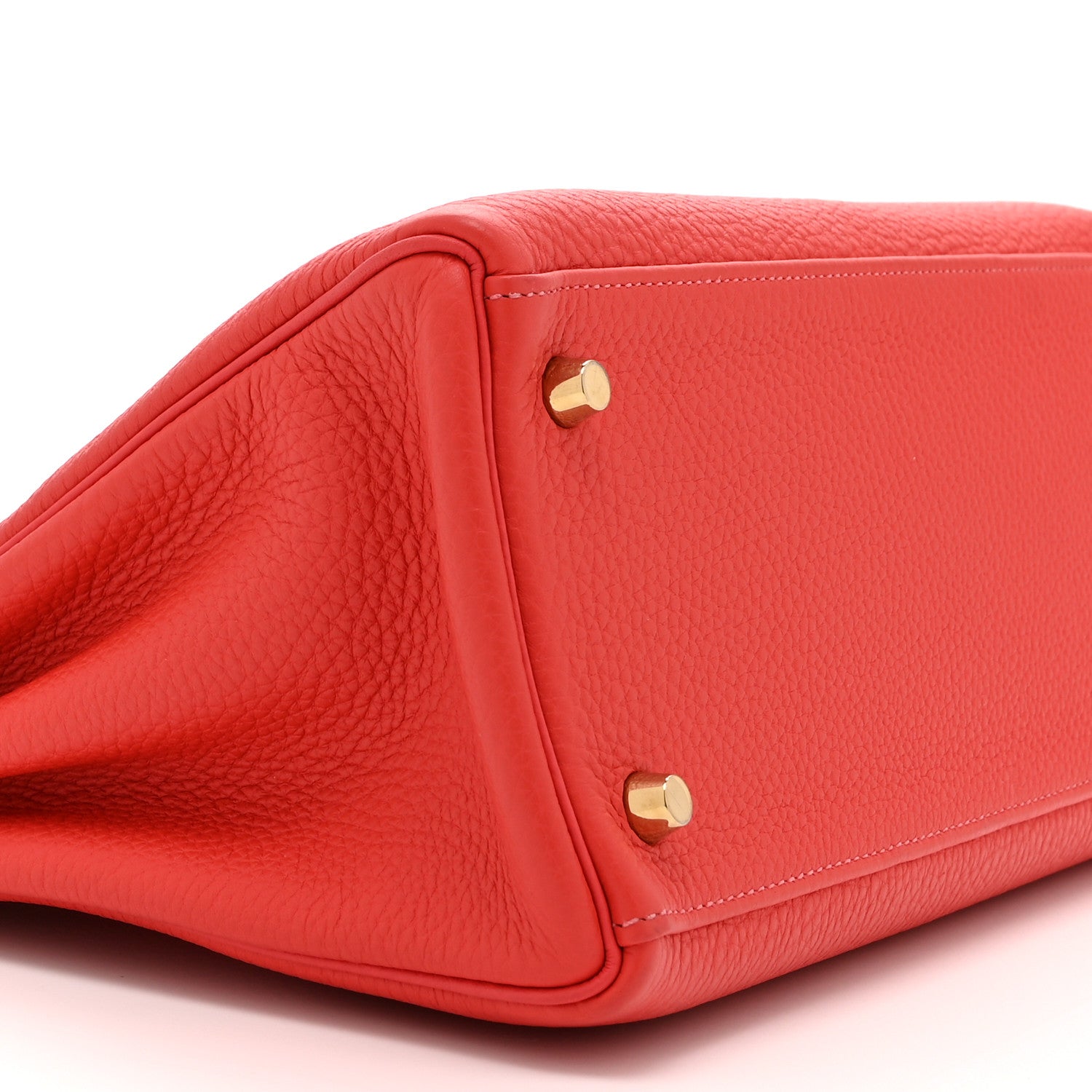 Hermes Togo Kelly Retourne 28 Rouge Pivoine 9 of 10