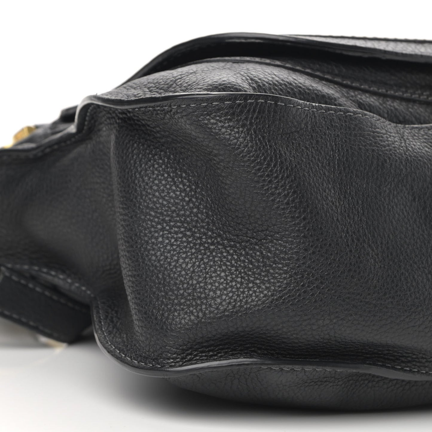 Calfskin Medium Marcie Satchel Black